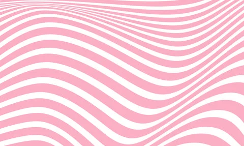 Modern pink wave background with thick lines Illustrazione stock