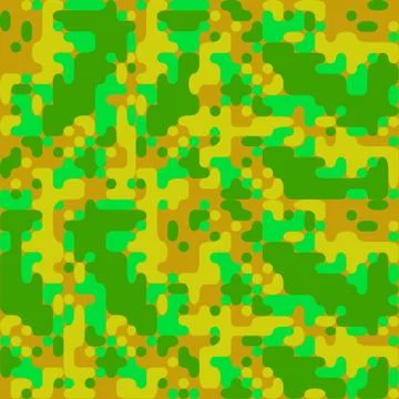 Modern pixel camouflage cartoon pattern. Stock-Illustration