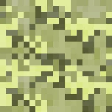 Modern pixel camouflage green pattern. Stock Illustration