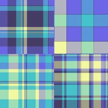 Modern plaid bundle created for branding systems. This pack helps build visua Illustrazione stock