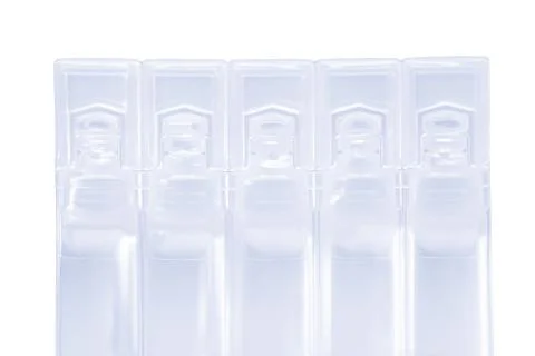 Modern plastic ampules pack Stock-Fotos