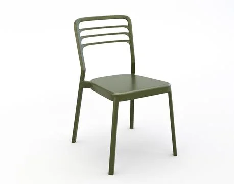 Modern Plastic Chair Stock Illustration