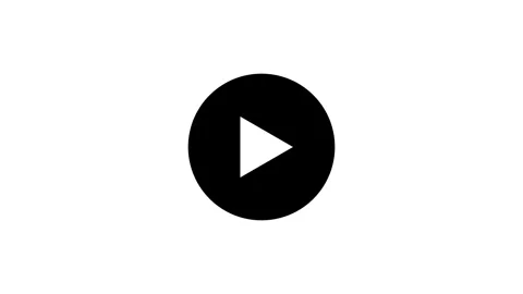 Modern Play Button Design on Circular Background Stock Footage 331756209