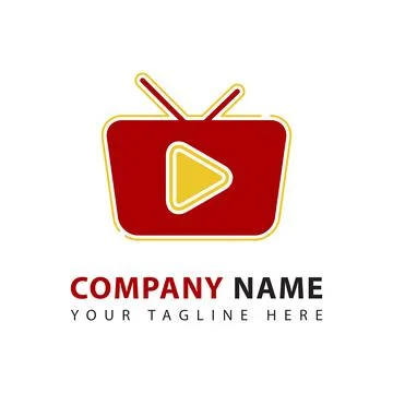 Modern Play logo Illustrazione stock