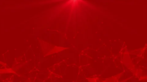Modern plexus with light rays futuristic Red background Stock Footage 295942726