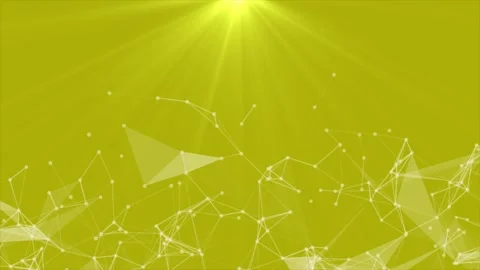 Modern plexus with light rays futuristic Yellow background Stock-Footage 295943119
