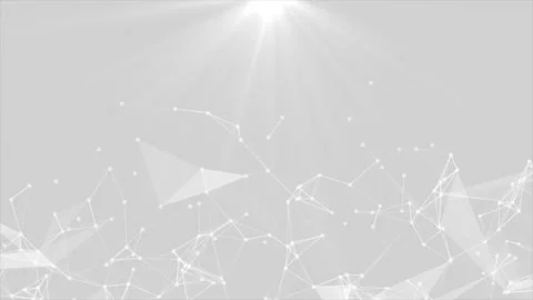 Modern plexus with light rays futuristic white background Stock Footage 295943241