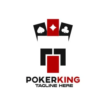 Modern poker king logo. Vector illustration. Stock Illustration
