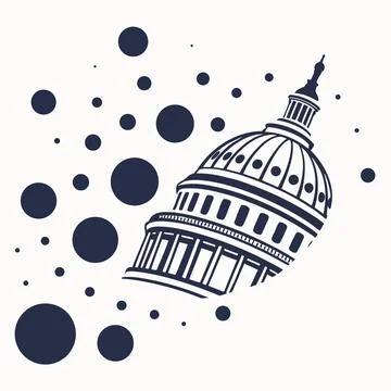 Modern Polka Dot Texture Icon Minimal Flat Vector Stock Illustration