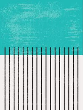 Modern Poster Art. Abstract Wall Art. Digital Interior Decoration Art with Gr Stock Illustration