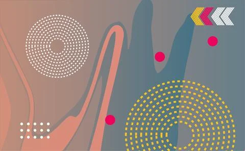 Modern poster background vector. Cover template with vibrant perspective ge.. Stock Illustration