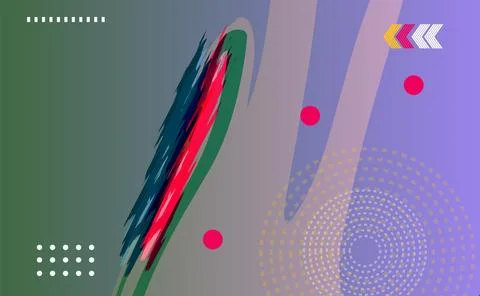 Modern poster background vector. Cover template with vibrant perspective ge.. Illustrazione stock