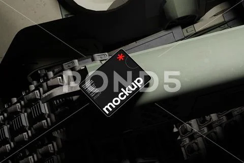 Modern Poster Mockup Scene Modello PSD