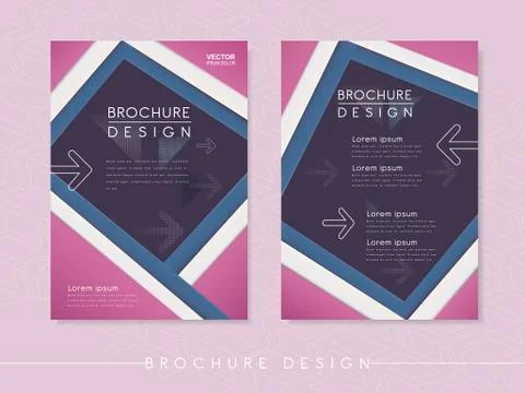 Modern poster template design Stock Illustration