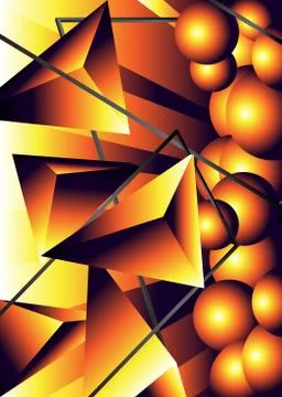 Modern poster template with geometric patterns. Abstract Cover Design with cr Stock Illustration