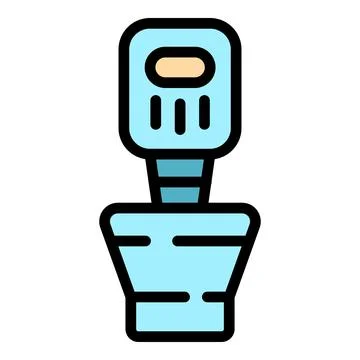 Modern pregnant test icon vector flat Illustrazione stock