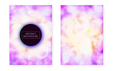 Modern Presentation. Blue Light Pattern. Magic Vector. Holograph Stock Illustration