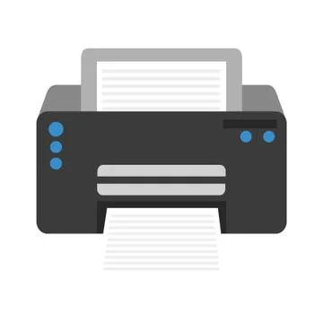 Modern printer technology Stock Illustration