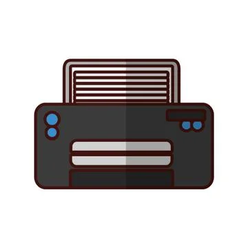 Modern printer technology Stock Illustration