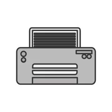 Modern printer technology 스톡 일러스트