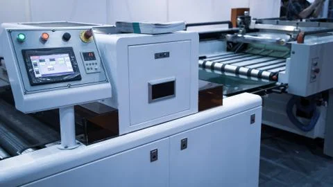 Modern printing machine Stock Photos