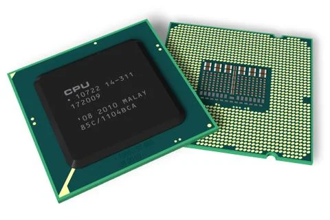 Modern processors Illustrazione stock