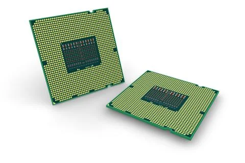 Modern processors Illustrazione stock