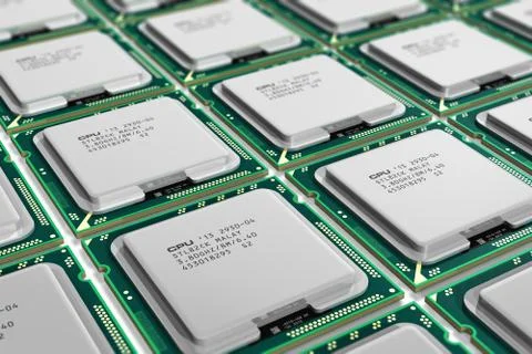 Modern processors Stockillustratie