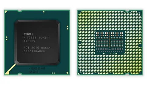 Modern processors Stock Illustration