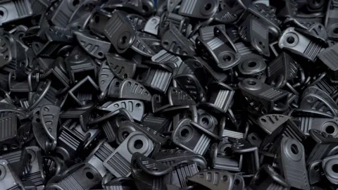 Modern production of plastic products. Stock Footage 139902607