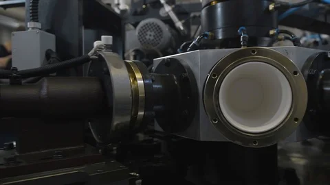 Modern production process of disposable paper cups for public catering business Stock Footage 92798293