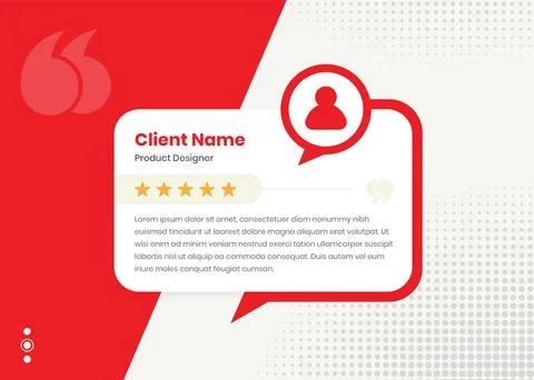 Modern professional client feedback and customer review social media and we.. Illustration