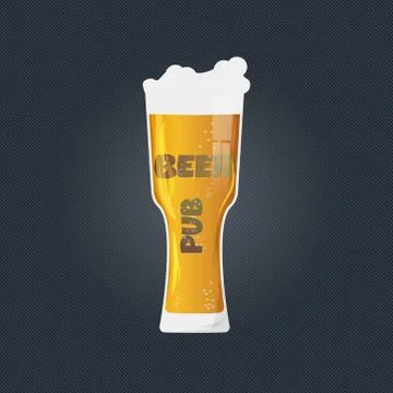 Modern professional cold beer template logo design Stock Illustration