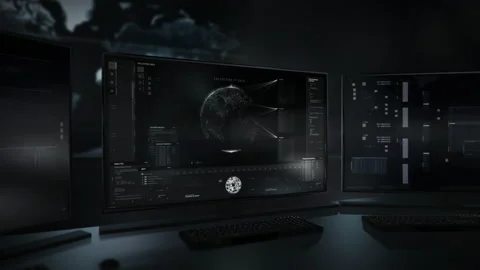 Modern Program script has tracked down the target criminals computer position 스톡 동영상 200488820