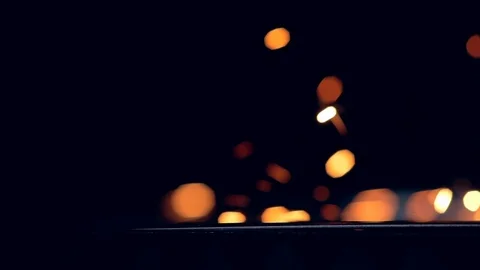 Modern programmed robot head cuts metal with sparks. Stock Footage 104620723