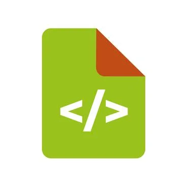 Modern programming code file. Vector. Illustrazione stock