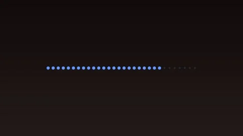 Modern progress bar animation with blue dots moving along a line against a .. Stock Footage 324963221