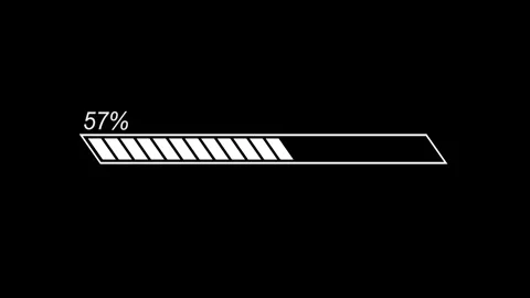 Modern Progress Bar Animation, Flat Style Loading Bar Stock Footage 310467822