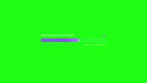 Modern Progress Bar Flow, Digital Loading Interface Motion Graphics Video stock 347163358