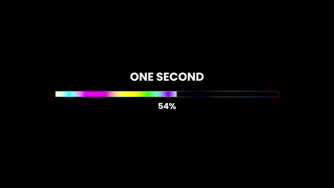 Modern progress bar showing vibrant colors line animation Stock Footage 327890255