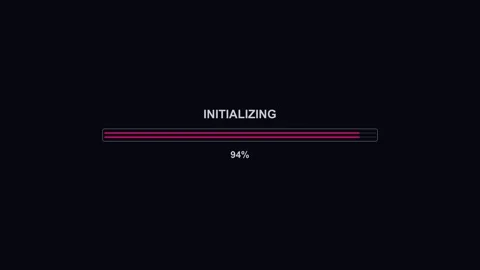 Modern progressbar animation displays vibrant colors during initialization .. Stock Footage 326516014