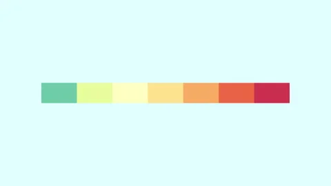 Modern Progressbar With Colorful Palette 2d Animation with Alpha Matte Stock Footage 345858977