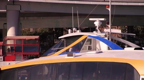Modern Public Ferry - Radar  Stock Footage 40028071