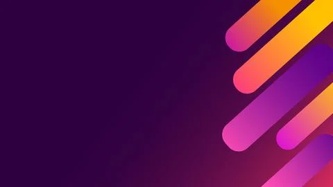 Modern Purple Gradient Background with Colorful Diagonal Shapes Illustration