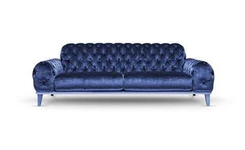 Modern purple sofa Stock Photos