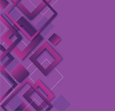 Modern purple square gradient trendy background Stock Illustration