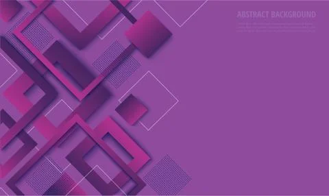 Modern purple square gradient trendy background Stock Illustration