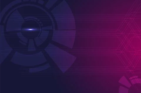 Modern purple technology abstract background. Futuristic purple technology ba Illustrazione stock