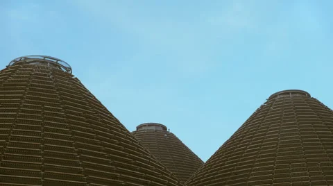 Modern Pyramids in the city Stock-Footage 58834802