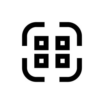 Modern QR code scanning icon. QR payment code. Vector. Stock Illustration